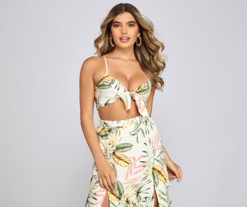 TableClothsUs Summertime Stunner Crop Top