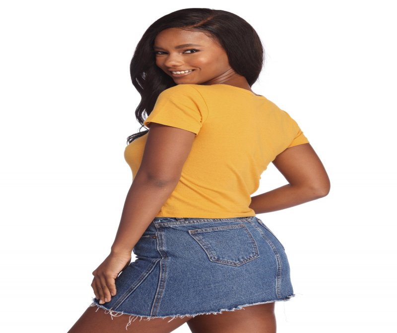 TableClothsUs Sweet Like Honey Crop Top