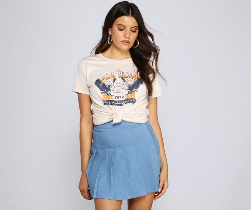 TableClothsUs Dreamy Vintage Oversized Graphic Tee