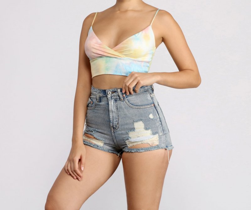 TableClothsUs Dream On Tie Dye Crop Top