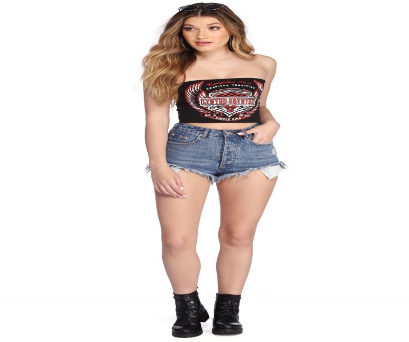 TableClothsUs Lynyrd Skynrrd Graphic Tube Top