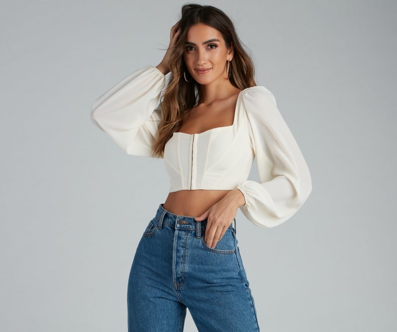 TableClothsUs Day Dreams Corset Crepe Top