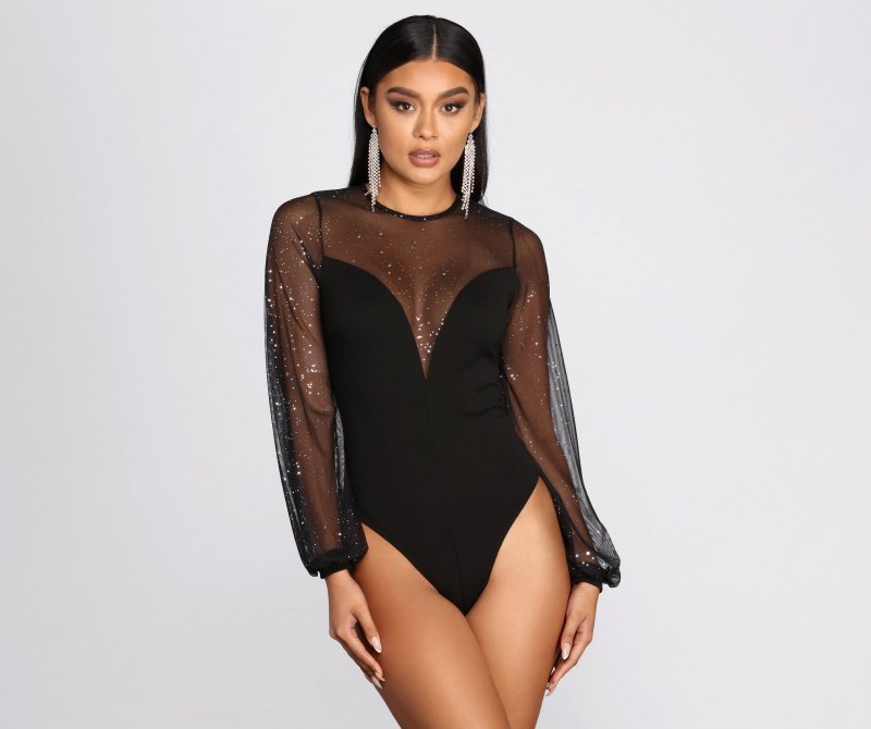 TableClothsUs Shimmer And Glimmer Bodysuit