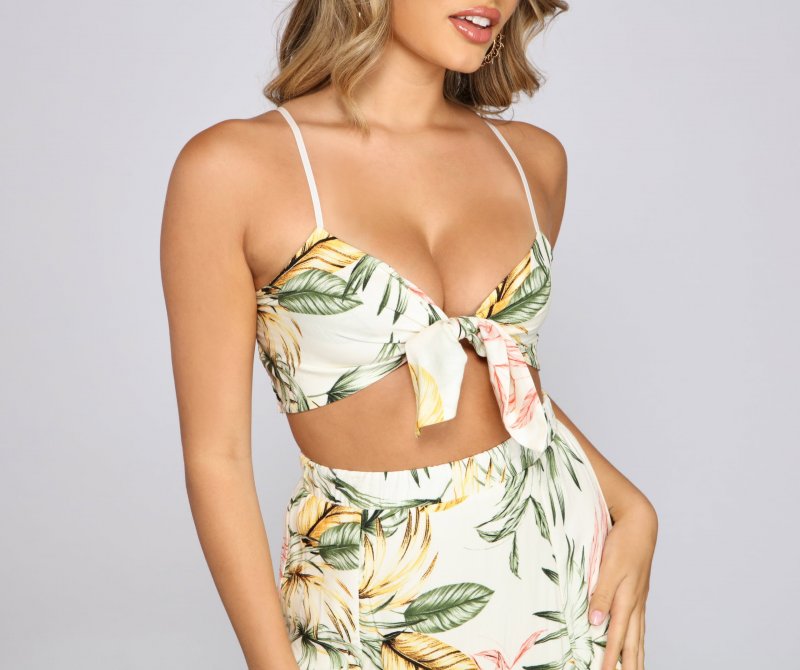 TableClothsUs Summertime Stunner Crop Top