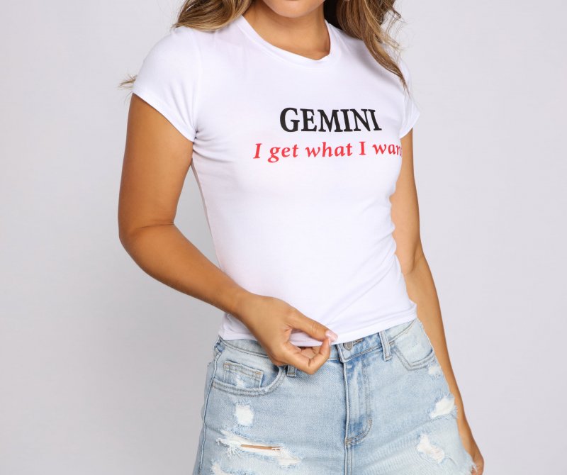 TableClothsUs Gemini Trendy Graphic Tee