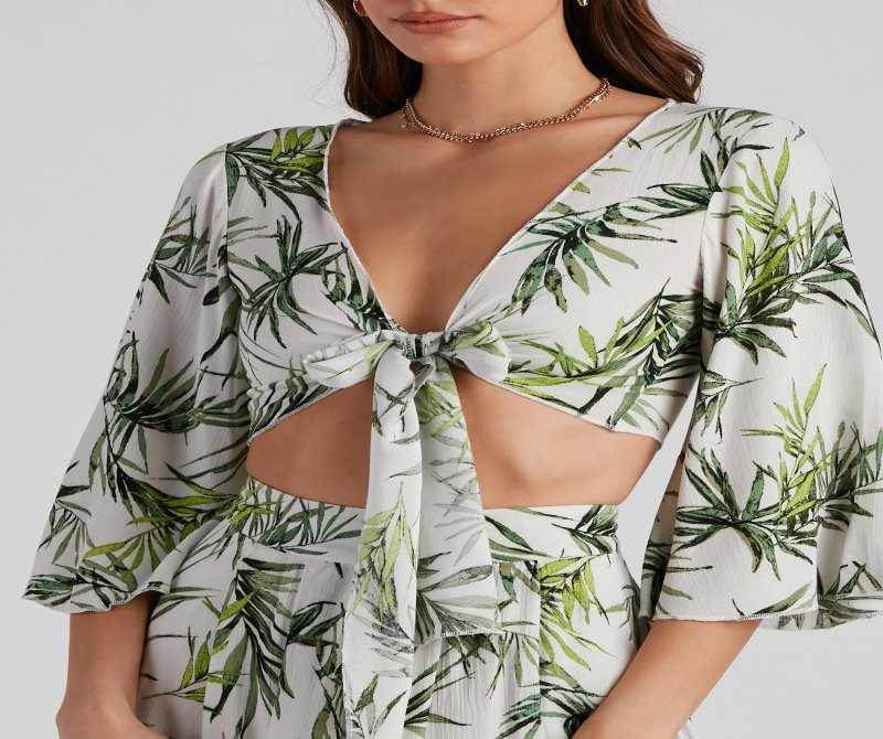 TableClothsUs Life's A Breeze Kimono Tie-Front Top